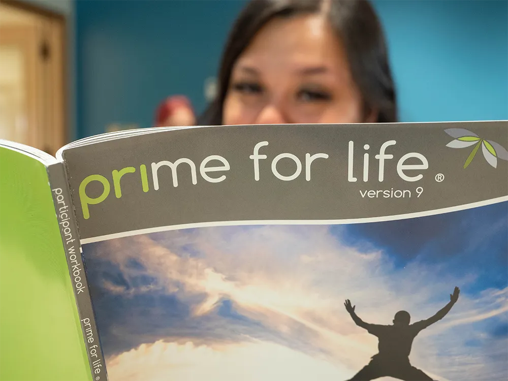A close up of the PRIME for Life book cover.